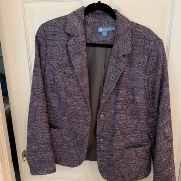 Shades of Purple and Silver Jacket/Blazer by Koret - Picture 2 of 10